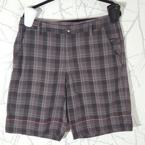 Lululemon Brown Checks Kahuna Chino Shorts